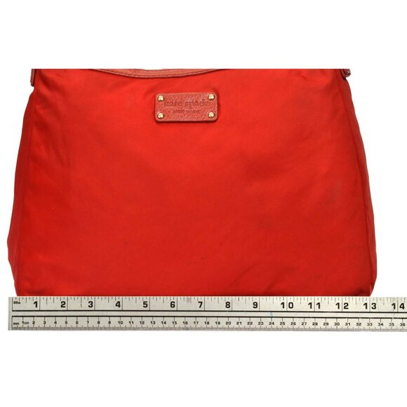 Kate Spade Red Nylon/Leather Trim Shoulder Bag - Picture 10 of 14